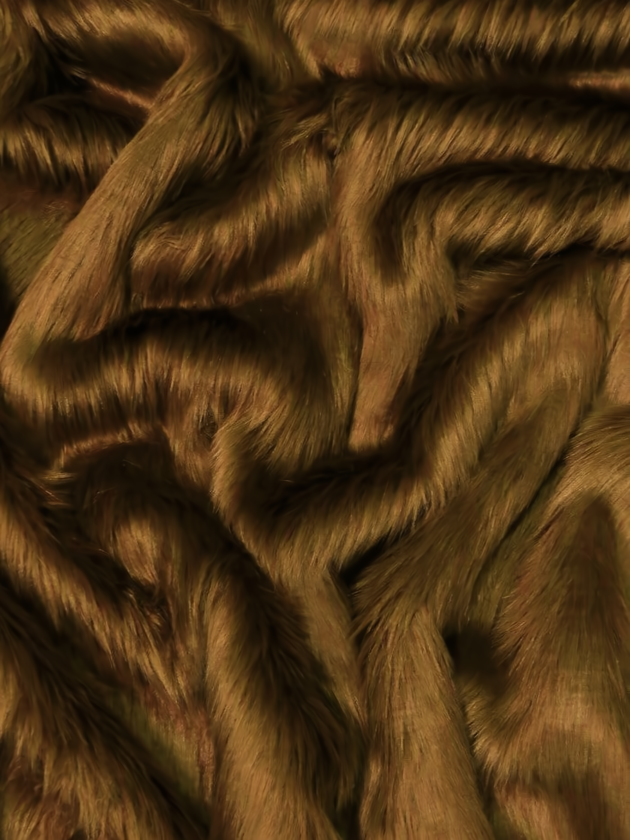 Cafe Shaggy faux fur swatch