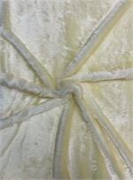 Ivory Mini Shaggy faux fur swatch
