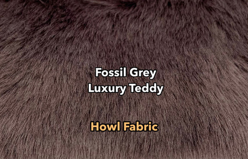 Fossil Grey Luxury Teddy faux fur swatch