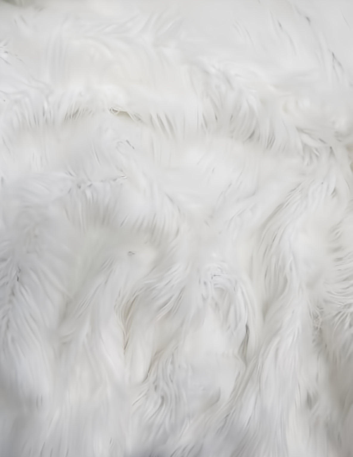 Monster White faux fur swatch