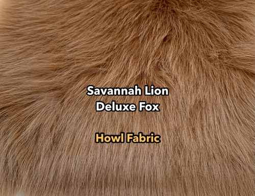 Savannah Lion Deluxe Fox faux fur swatch